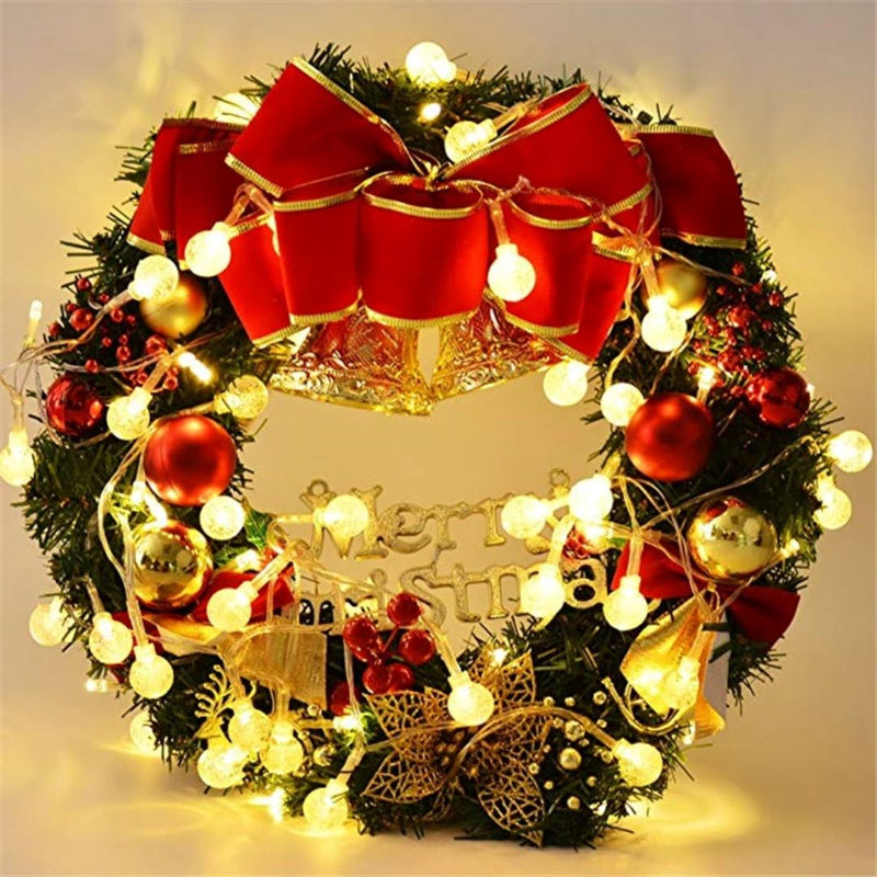 Varal de Luzes Led de Bolinhas | Decoração de Natal & Casual